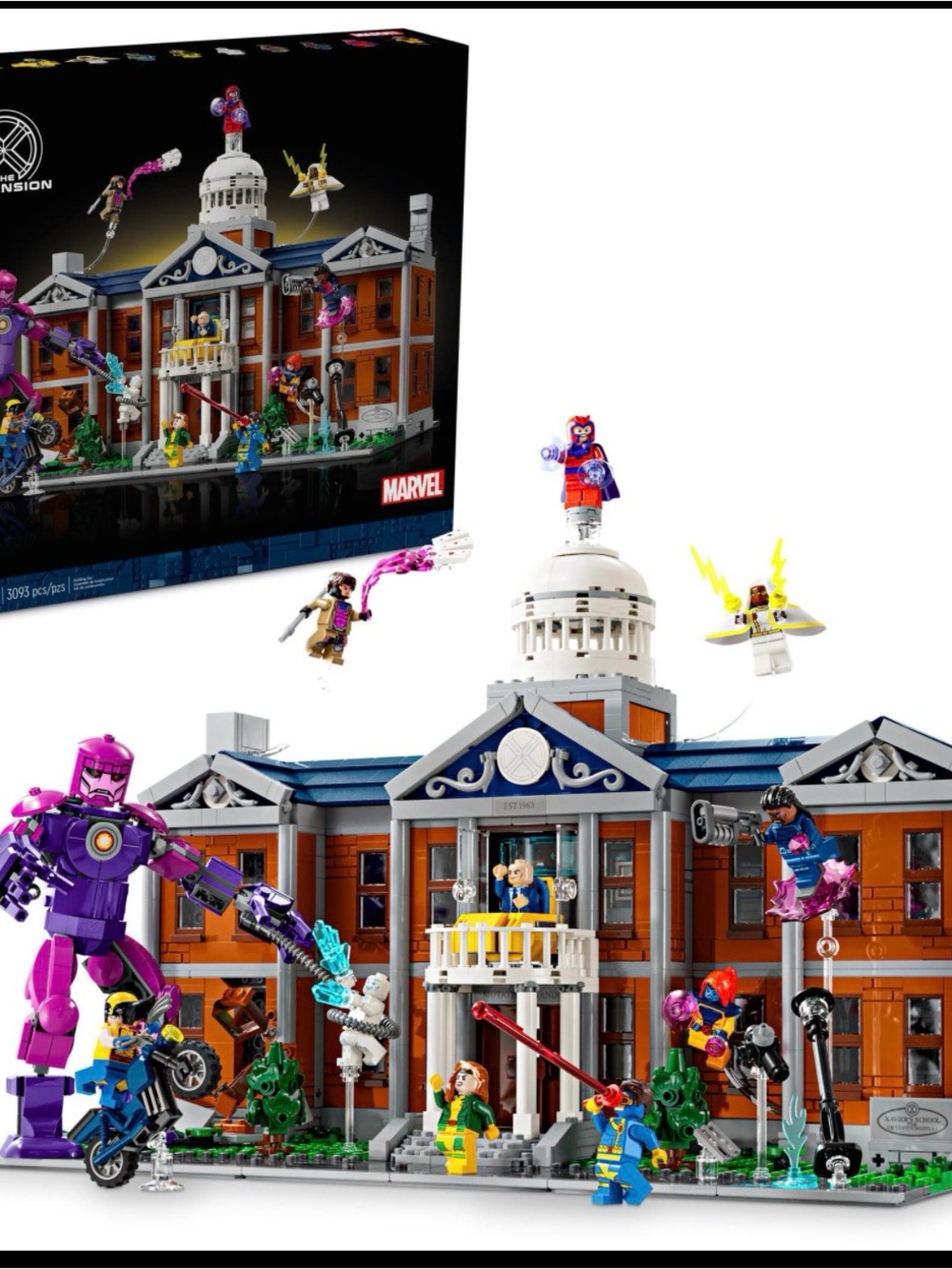 Marvel X-Men Academy Building Playset - Blue, White, Orange, Purple, Yellow